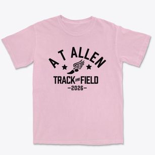 A T Allen Elementary School Track and Field Premium Heavyweight T-shirt