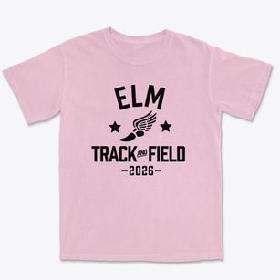 Elm Middle School Track and Field Premium Heavyweight T-shirt