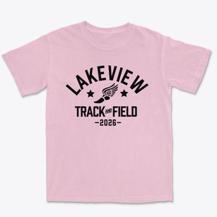 Lakeview Continuous Progress Academy Track and Field Premium Heavyweight T-shirt