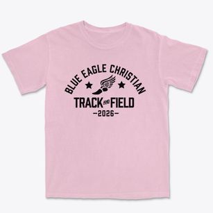 Blue Eagle Chriatian Academy Track and Field Premium Heavyweight T-shirt