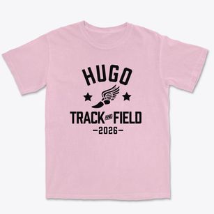 Hugo High School Track and Field Premium Heavyweight T-shirt