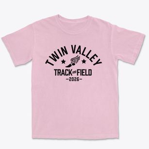 Twin Valley High School Track and Field Premium Heavyweight T-shirt