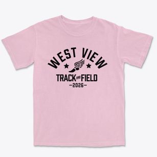 West View Elementary School Track and Field Premium Heavyweight T-shirt