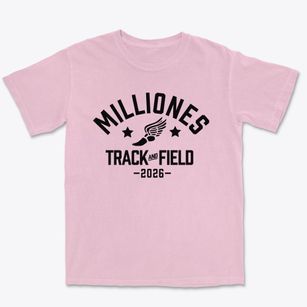 Milliones Middle School Track and Field Premium Heavyweight T-shirt