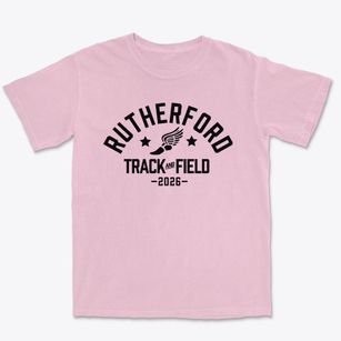 Rutherford Elementary School Track and Field Premium Heavyweight T-shirt