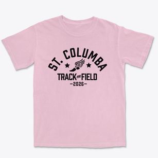 St Columba Parish Track and Field Premium Heavyweight T-shirt