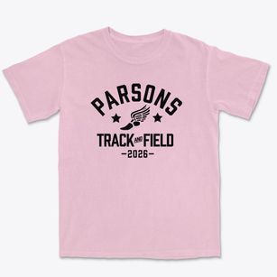 Parsons Junior High School Track and Field Premium Heavyweight T-shirt
