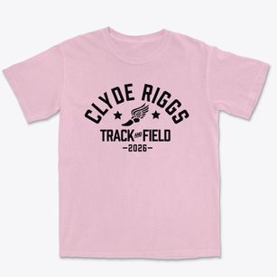 Clyde Riggs Elementary School Track and Field Premium Heavyweight T-shirt