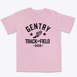 Gentry Elementary School Track and Field Premium Heavyweight T-shirt