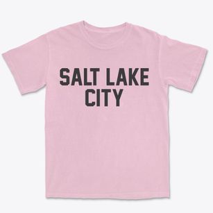 Salt Lake City Utah Classic Block Premium Heavyweight T-shirt
