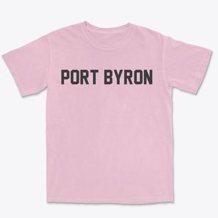 Port Byron New York Classic Block Premium Heavyweight T-shirt
