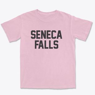 Seneca Falls New York Classic Block Premium Heavyweight T-shirt