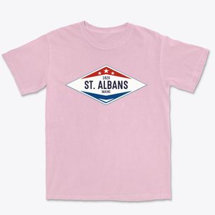 St. Albans Maine Diamond Star Premium Heavyweight T-shirt