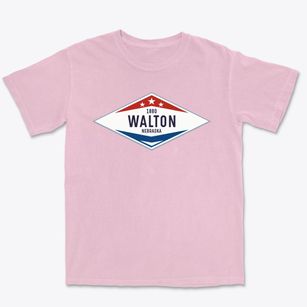 Walton Nebraska Diamond Star Premium Heavyweight T-shirt