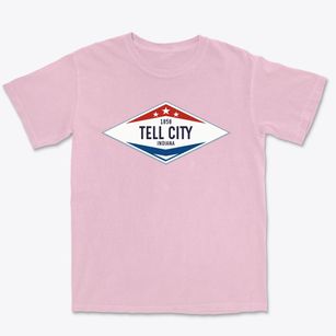 Tell City Indiana Diamond Star Premium Heavyweight T-shirt