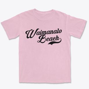 Waimanalo Beach Hawaii Vintage Team Premium Heavyweight T-shirt