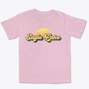 Eagle Lake Pennsylvania Sublime Sunset Premium Heavyweight T-shirt