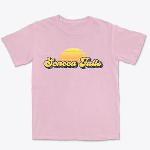 Seneca Falls New York Sublime Sunset Premium Heavyweight T-shirt