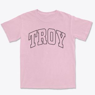 Troy New York Trendy Block Premium Heavyweight T-shirt