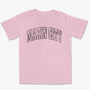 Marin City California Trendy Block Premium Heavyweight T-shirt