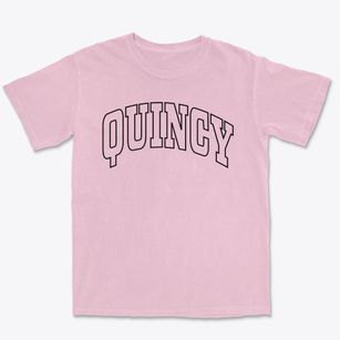 Quincy Illinois Trendy Block Premium Heavyweight T-shirt