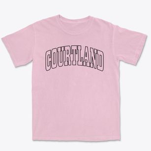 Courtland Wisconsin Trendy Block Premium Heavyweight T-shirt
