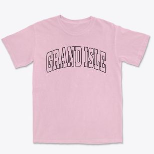Grand Isle Maine Trendy Block Premium Heavyweight T-shirt