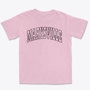Marysville Michigan Trendy Block Premium Heavyweight T-shirt