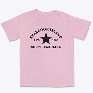 Seabrook Island South Carolina Star Premium Heavyweight T-shirt