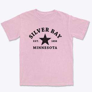 Silver Bay Minnesota Star Premium Heavyweight T-shirt