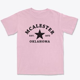 Mcalester Oklahoma Star Premium Heavyweight T-shirt