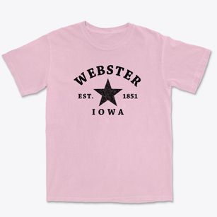 Webster Iowa Star Premium Heavyweight T-shirt