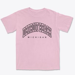Detroit Beach Michigan Inline Premium Heavyweight T-shirt