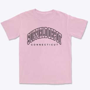 Suffield Depot Connecticut Inline Premium Heavyweight T-shirt