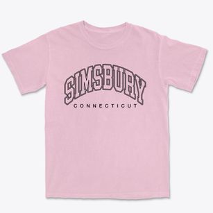 Simsbury Connecticut Inline Premium Heavyweight T-shirt