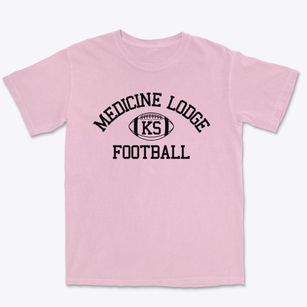 Medicine Lodge Kansas Football Premium Heavyweight T-shirt