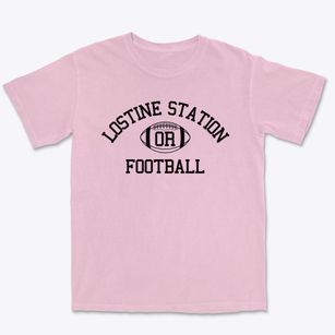 Lostine Station Oregon Football Premium Heavyweight T-shirt