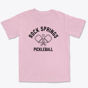 Rock Springs Wyoming Pickleball Premium Heavyweight T-shirt