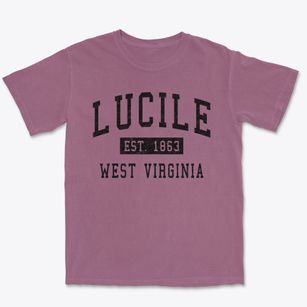 Lucile West Virginia Classic Established Premium Heavyweight T-shirt