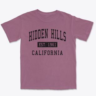 Hidden Hills California Classic Established Premium Heavyweight T-shirt