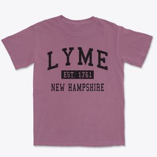 Lyme New Hampshire Classic Established Premium Heavyweight T-shirt