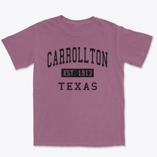 Carrollton Texas Classic Established Premium Heavyweight T-shirt