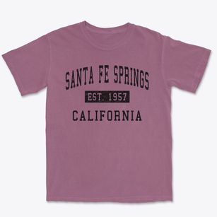 Santa Fe Springs California Classic Established Premium Heavyweight T-shirt