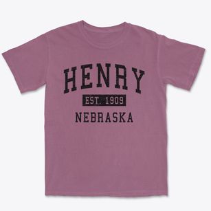 Henry Nebraska Classic Established Premium Heavyweight T-shirt