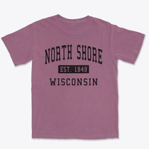 North Shore Wisconsin Classic Established Premium Heavyweight T-shirt