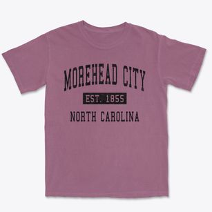 Morehead City North Carolina Classic Established Premium Heavyweight T-shirt