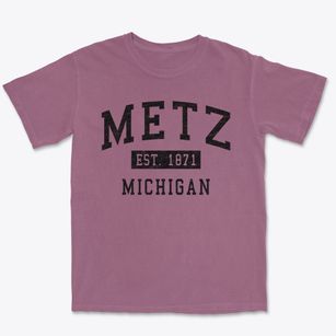 Metz Michigan Classic Established Premium Heavyweight T-shirt