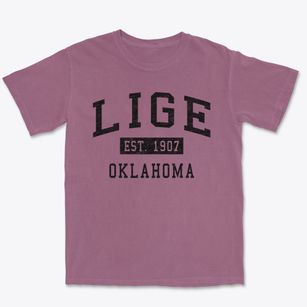 Lige Oklahoma Classic Established Premium Heavyweight T-shirt