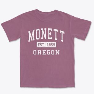 Monett Oregon Classic Established Premium Heavyweight T-shirt