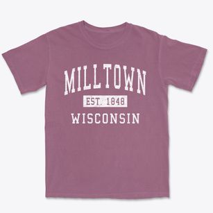Milltown Wisconsin Classic Established Premium Heavyweight T-shirt